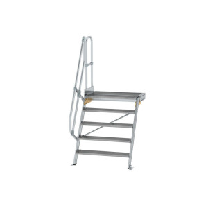 Treppe mit Plattform 60° Stufenbreite 1000 mm