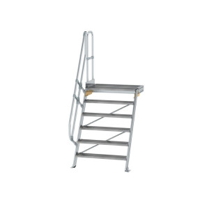 Treppe mit Plattform 60° Stufenbreite 1000 mm