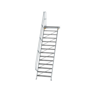 Treppe mit Plattform 60° Stufenbreite 1000 mm