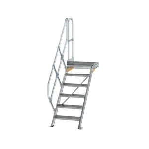 Treppe mit Plattform 45° Stufenbreite 600 mm