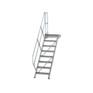 Treppe mit Plattform 45° Stufenbreite 600 mm
