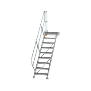Treppe mit Plattform 45° Stufenbreite 600 mm