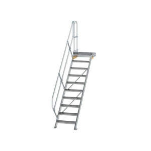 Treppe mit Plattform 45° Stufenbreite 600 mm