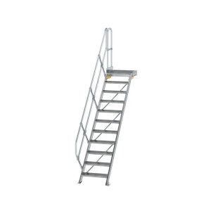 Treppe mit Plattform 45° Stufenbreite 600 mm
