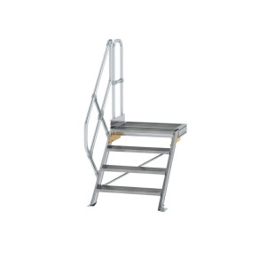 Treppe mit Plattform 45° Stufenbreite 800 mm