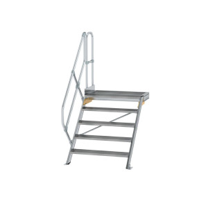 Treppe mit Plattform 45° Stufenbreite 800 mm