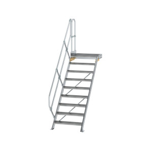 Treppe mit Plattform 45° Stufenbreite 800 mm