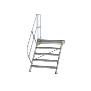 Treppe mit Plattform 45° Stufenbreite 1000 mm