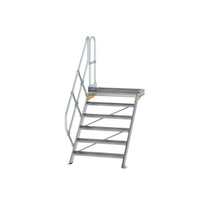 Treppe mit Plattform 45° Stufenbreite 1000 mm