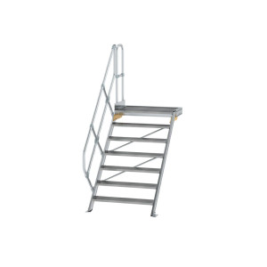 Treppe mit Plattform 45° Stufenbreite 1000 mm