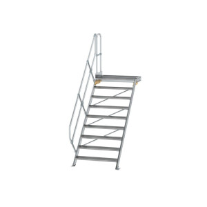 Treppe mit Plattform 45° Stufenbreite 1000 mm