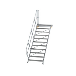 Treppe mit Plattform 45° Stufenbreite 1000 mm