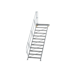 Treppe mit Plattform 45° Stufenbreite 1000 mm