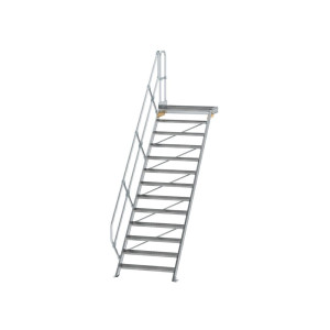 Treppe mit Plattform 45° Stufenbreite 1000 mm
