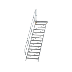 Treppe mit Plattform 45° Stufenbreite 1000 mm