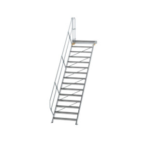 Treppe mit Plattform 45° Stufenbreite 1000 mm