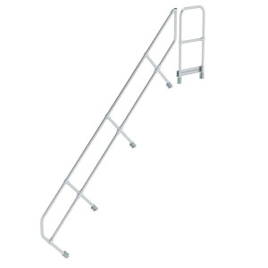Zweiter Handlauf für Treppe mit Plattform 45°