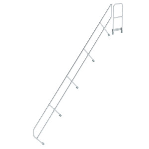 Zweiter Handlauf für Treppe mit Plattform 45°