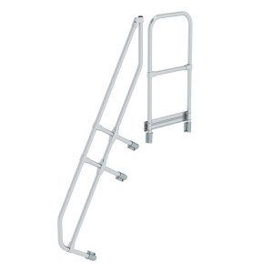 Zweiter Handlauf für Treppe mit Plattform 60°