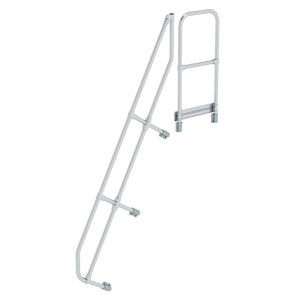 Zweiter Handlauf für Treppe mit Plattform 60°