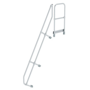 Zweiter Handlauf für Treppe mit Plattform 60°