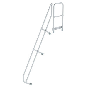 Zweiter Handlauf für Treppe mit Plattform 60°
