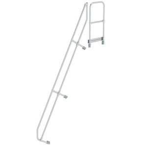 Zweiter Handlauf für Treppe mit Plattform 60°