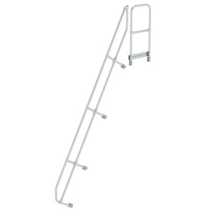 Zweiter Handlauf für Treppe mit Plattform 60°