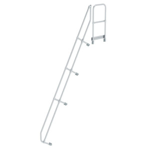Zweiter Handlauf für Treppe mit Plattform 60°