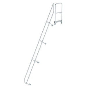 Zweiter Handlauf für Treppe mit Plattform 60°