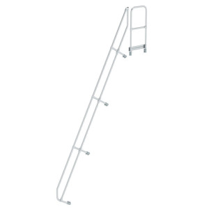 Zweiter Handlauf für Treppe mit Plattform 60°