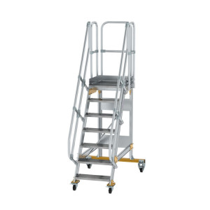 Plattformtreppe fahrbar 60° Stufenbreite 600 mm