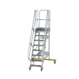 Plattformtreppe fahrbar 60° Stufenbreite 600 mm