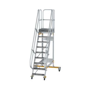 Plattformtreppe fahrbar 60° Stufenbreite 600 mm