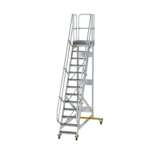 Plattformtreppe fahrbar 60° Stufenbreite 600 mm