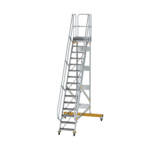 Plattformtreppe fahrbar 60° Stufenbreite 600 mm