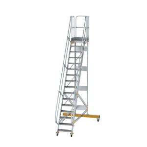 Plattformtreppe fahrbar 60° Stufenbreite 600 mm