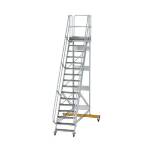 Plattformtreppe fahrbar 60° Stufenbreite 800 mm