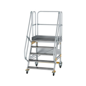 Plattformtreppe fahrbar 60° Stufenbreite 1000 mm