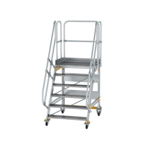 Plattformtreppe fahrbar 60° Stufenbreite 1000 mm