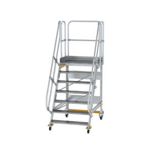 Plattformtreppe fahrbar 60° Stufenbreite 1000 mm