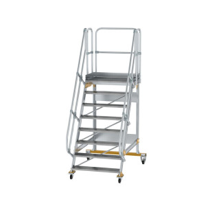 Plattformtreppe fahrbar 60° Stufenbreite 1000 mm