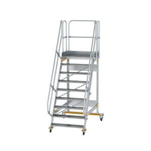 Plattformtreppe fahrbar 60° Stufenbreite 1000 mm