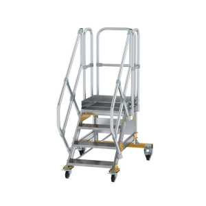 Plattformtreppe 45° fahrbar Stufenbreite 600 mm