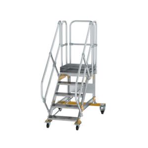 Plattformtreppe 45° fahrbar Stufenbreite 600 mm