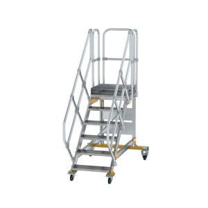 Plattformtreppe 45° fahrbar Stufenbreite 600 mm