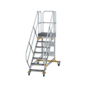 Plattformtreppe 45° fahrbar Stufenbreite 600 mm
