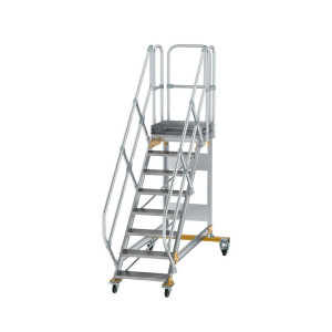 Plattformtreppe 45° fahrbar Stufenbreite 600 mm