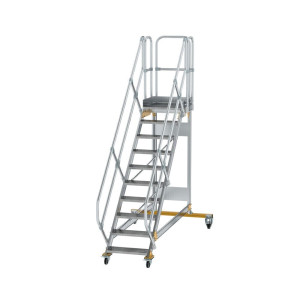 Plattformtreppe 45° fahrbar Stufenbreite 600 mm