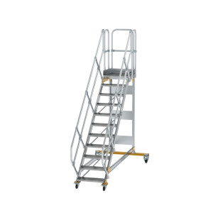 Plattformtreppe 45° fahrbar Stufenbreite 600 mm